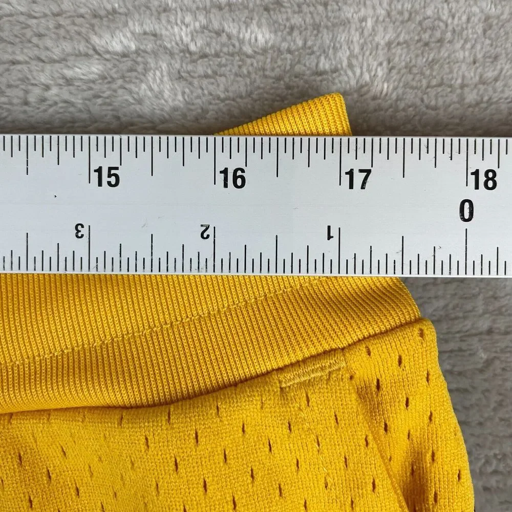 Polo Ralph Lauren Shorts Men XL Yellow Polo Track Team 067 Mesh Pockets NWT $110